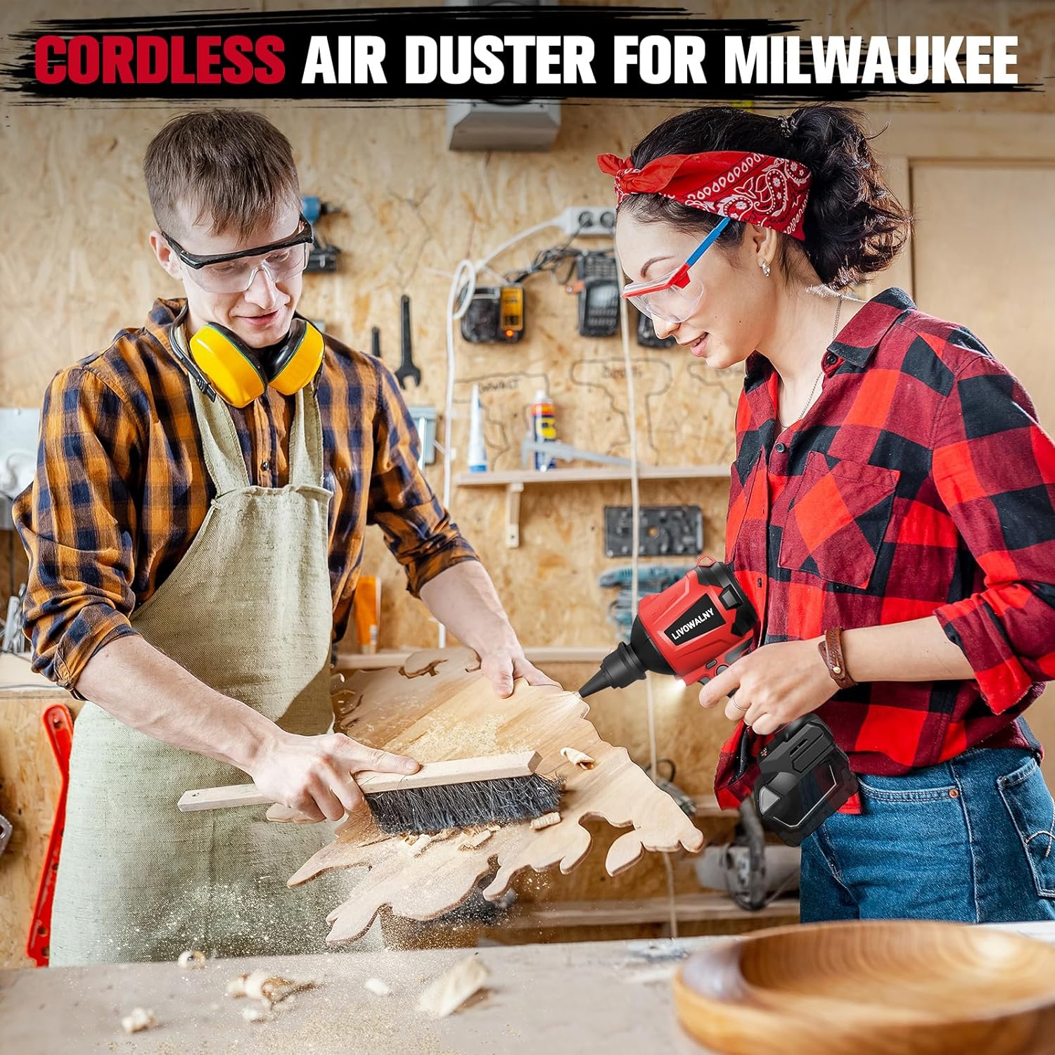 Cordless Air Pump Dust Blower for Milwaukee m18 Battery, Fast Shipping