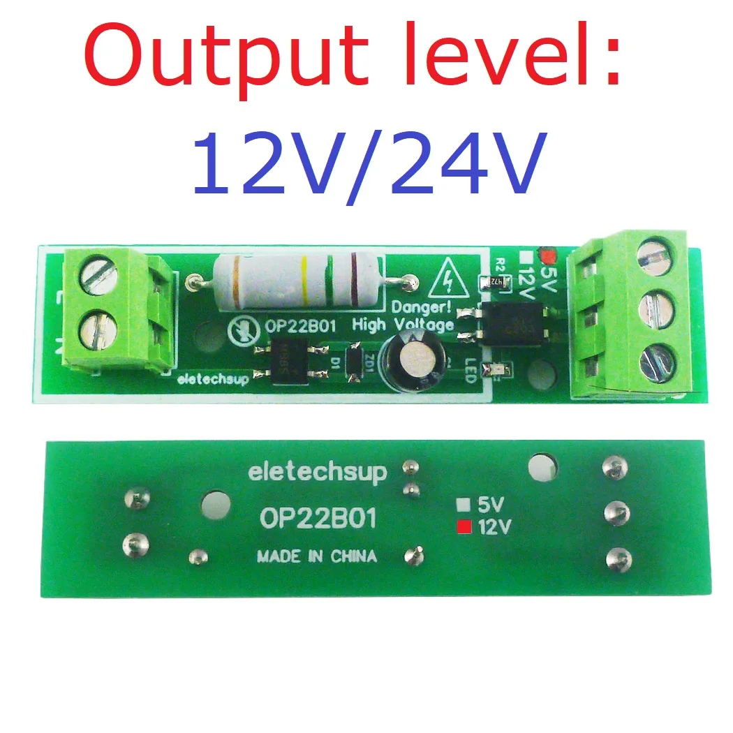 OP22B01 CA a CC 3-24V detección de voltaje red doméstica recordatorio de encendido - Imagen 8 de 8