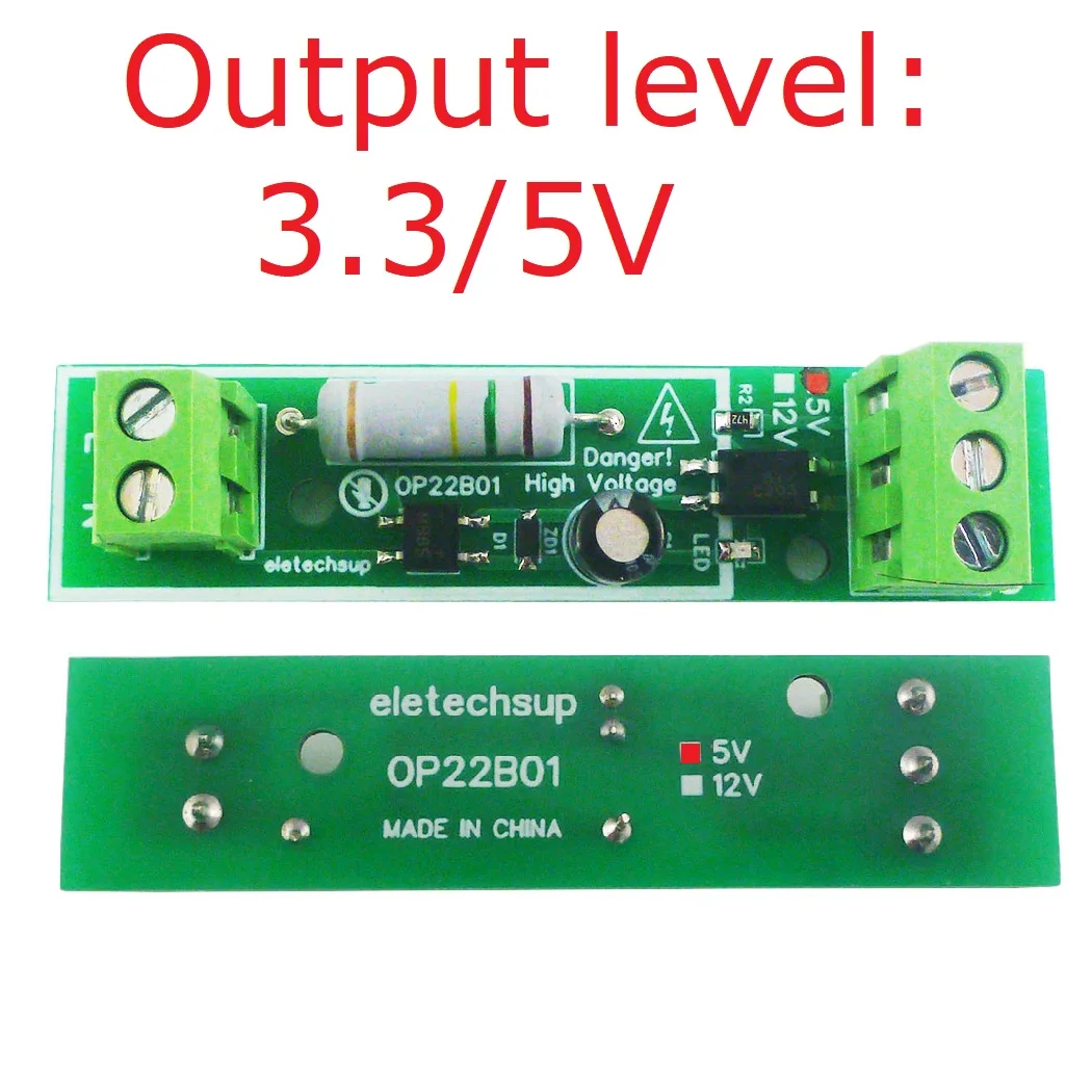 OP22B01 CA a CC 3-24V detección de voltaje red doméstica recordatorio de encendido - Imagen 7 de 8