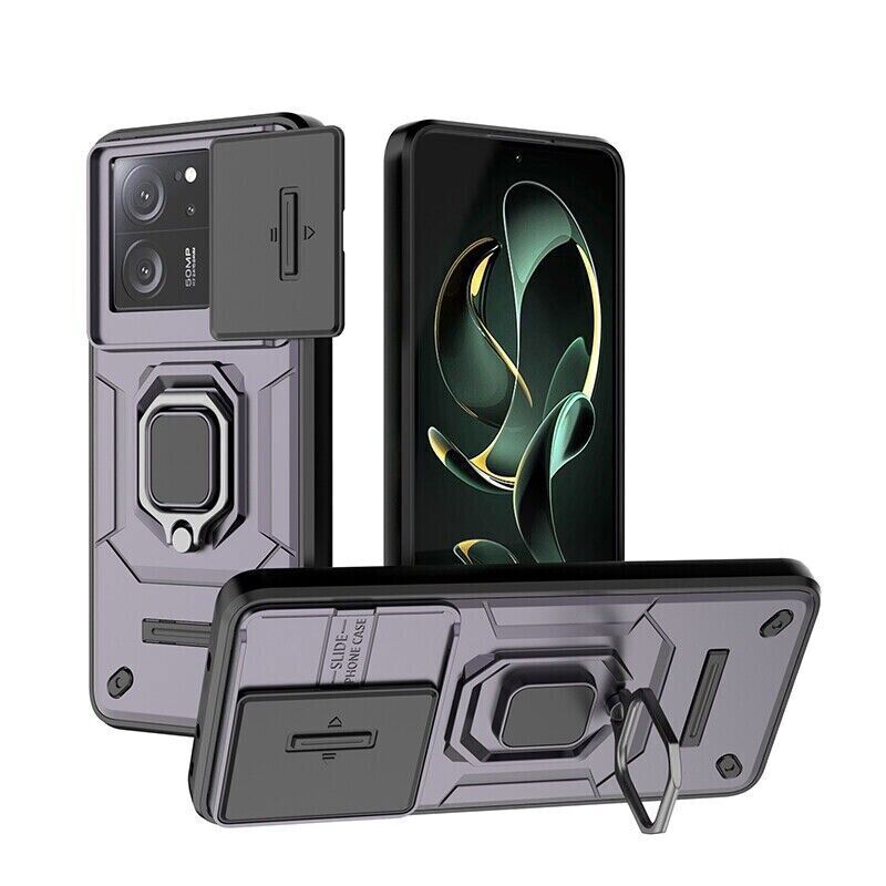 For Xiaomi 14 Pro 13T Hybrid Armor Slide Camera Magnetic Stand Hard Case Cover - Picture 25 of 31