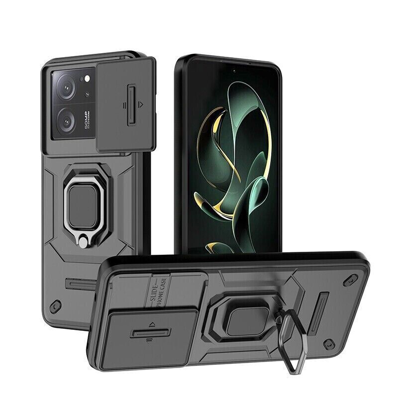 For Xiaomi 14 Pro 13T Hybrid Armor Slide Camera Magnetic Stand Hard Case Cover - Picture 29 of 31