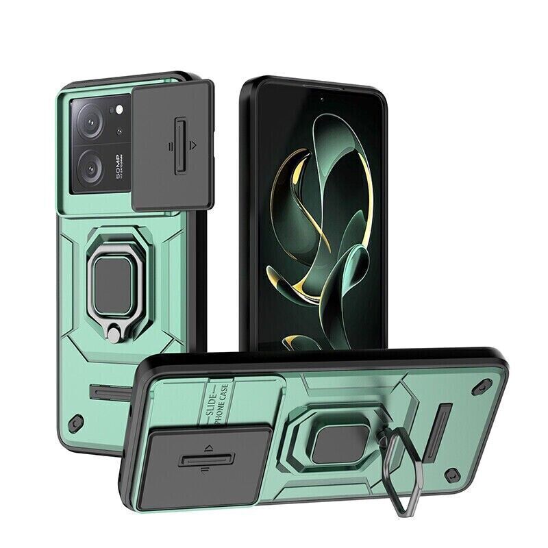 For Xiaomi 14 Pro 13T Hybrid Armor Slide Camera Magnetic Stand Hard Case Cover - Picture 26 of 31