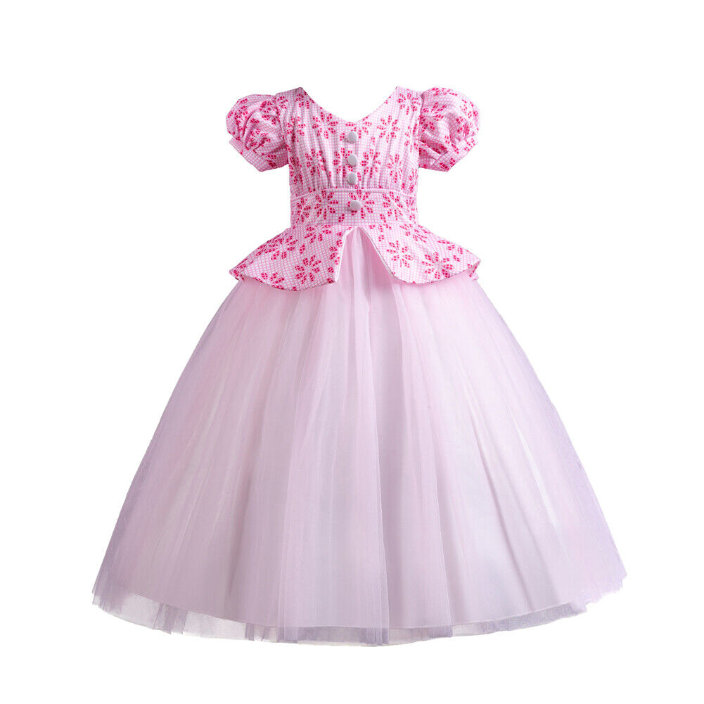 Kids Flower Girls Long Dress Bridesmaid Princess Wedding Christmas Party Gown - Picture 35 of 60