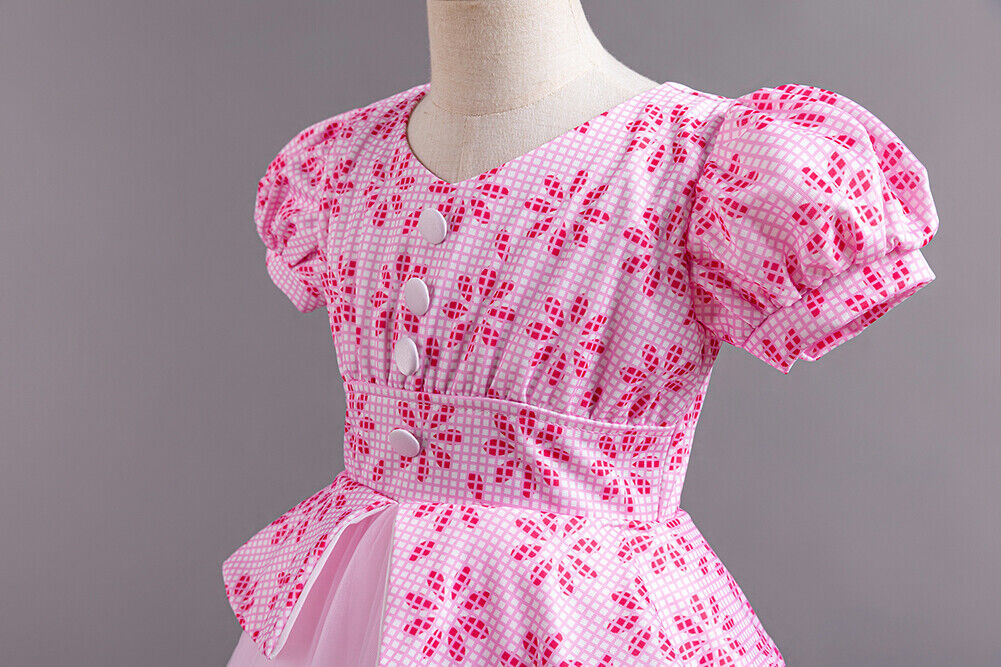 Kids Flower Girls Long Dress Bridesmaid Princess Wedding Christmas Party Gown - Picture 40 of 60