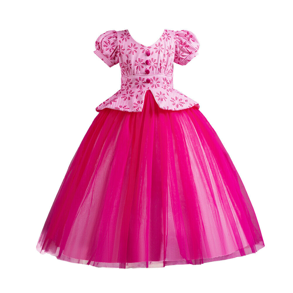 Kids Flower Girls Long Dress Bridesmaid Princess Wedding Christmas Party Gown - Picture 44 of 60