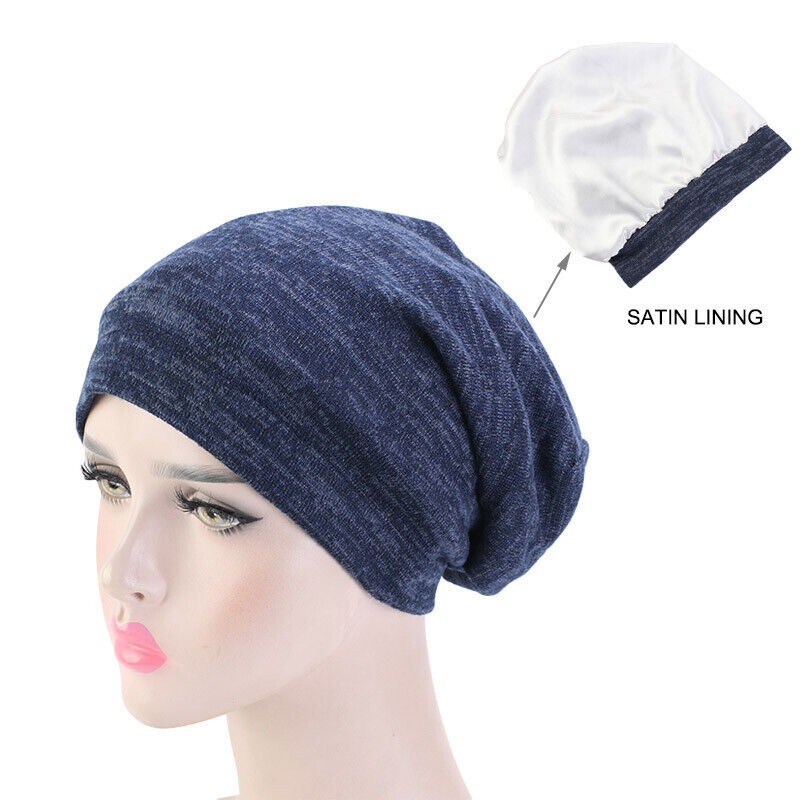 Muslim Women Turban Hijab Hat Hair Loss Bonnet Chemo Cap Head Wrap Cover Beanies - Picture 44 of 140
