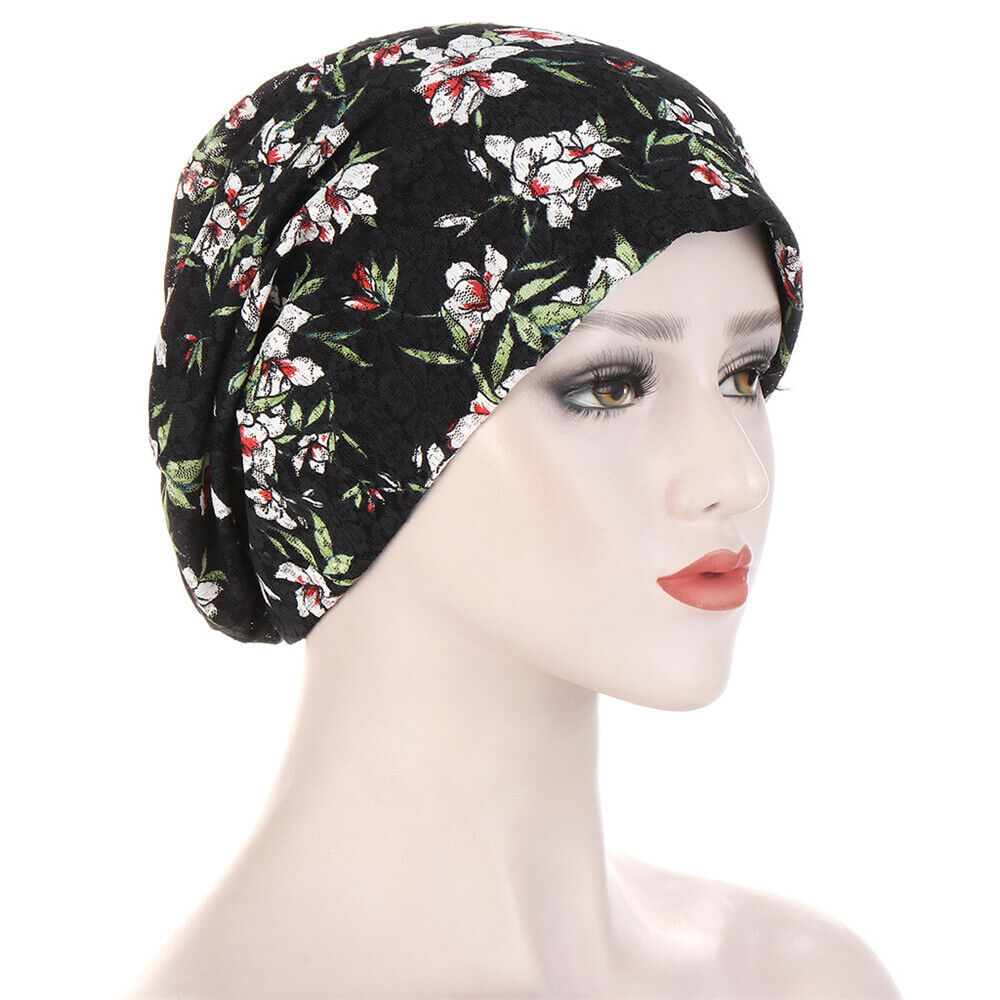Muslim Women Turban Hijab Hat Hair Loss Bonnet Chemo Cap Head Wrap Cover Beanies - Picture 55 of 140