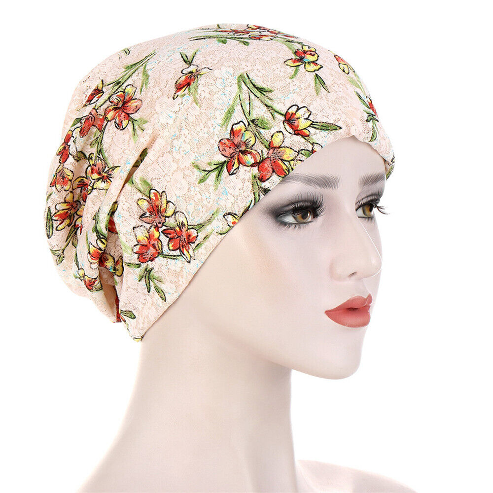 Muslim Women Turban Hijab Hat Hair Loss Bonnet Chemo Cap Head Wrap Cover Beanies - Picture 57 of 140
