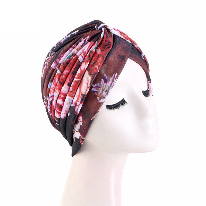 Muslim Women Turban Hijab Hat Hair Loss Bonnet Chemo Cap Head Wrap Cover Beanies - Picture 71 of 140