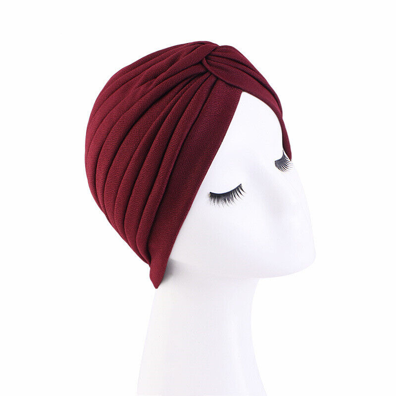 Muslim Women Turban Hijab Hat Hair Loss Bonnet Chemo Cap Head Wrap Cover Beanies - Picture 99 of 140