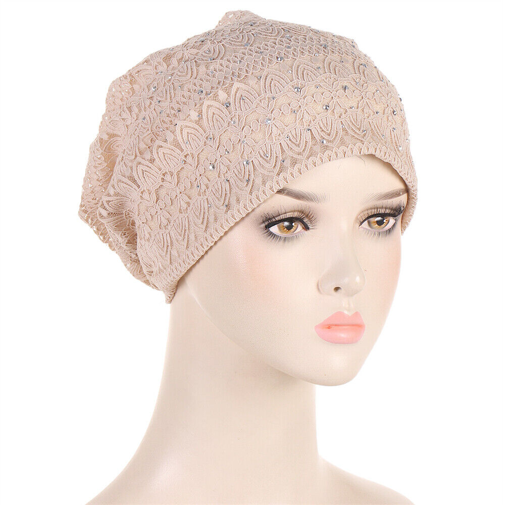 Muslim Women Turban Hijab Hat Hair Loss Bonnet Chemo Cap Head Wrap Cover Beanies - Picture 102 of 140