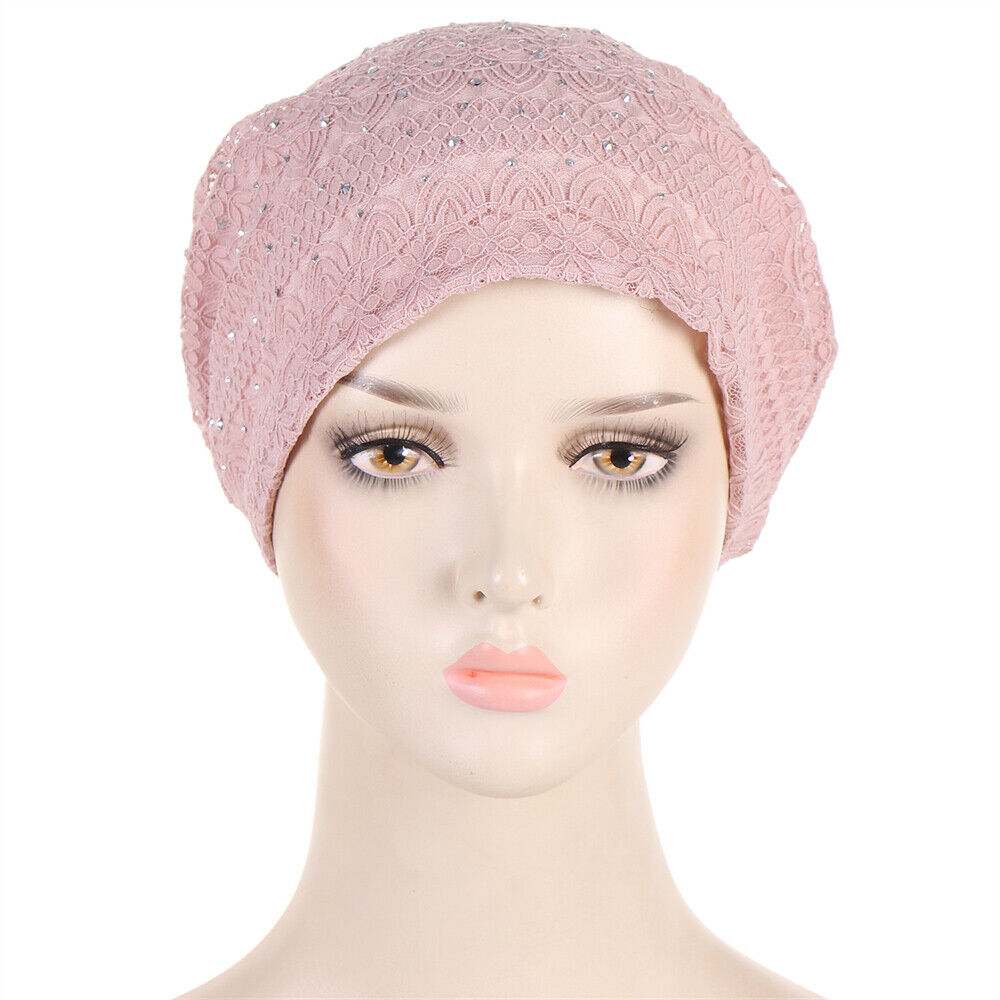 Muslim Women Turban Hijab Hat Hair Loss Bonnet Chemo Cap Head Wrap Cover Beanies - Picture 105 of 140