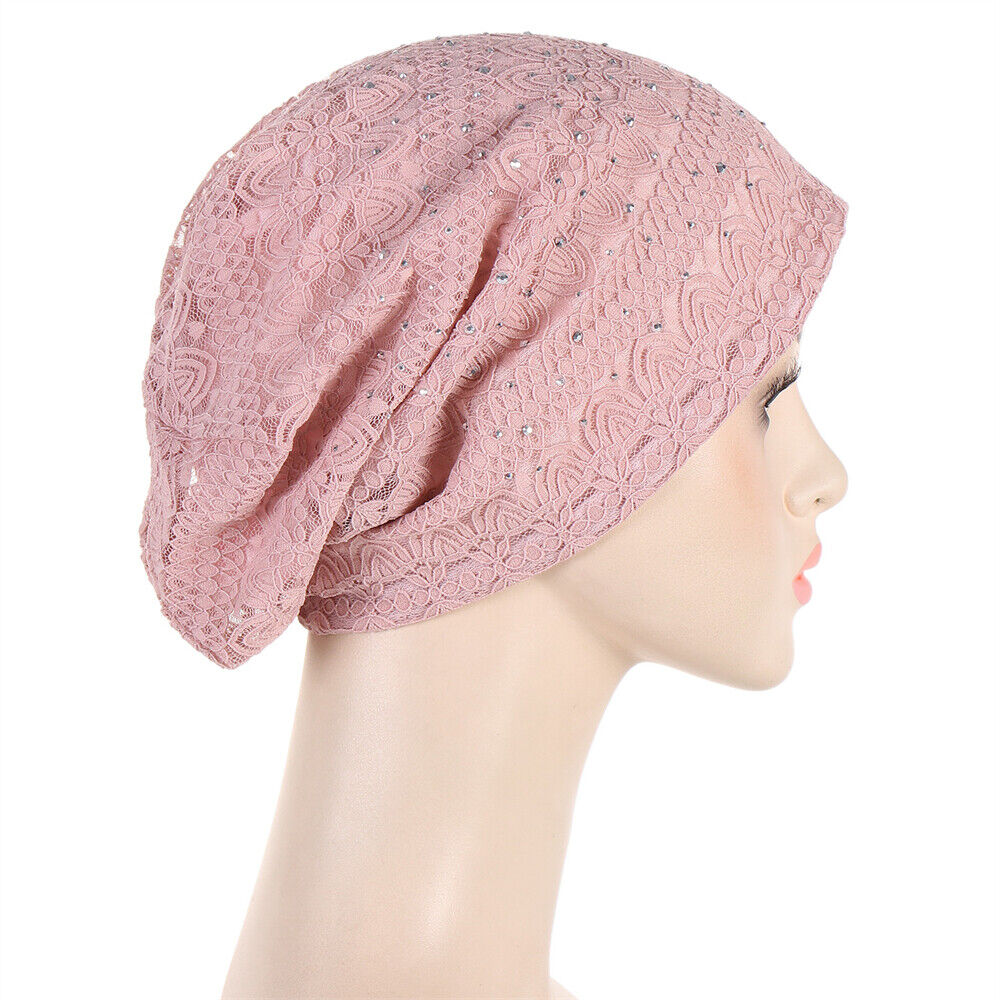 Muslim Women Turban Hijab Hat Hair Loss Bonnet Chemo Cap Head Wrap Cover Beanies - Picture 106 of 140