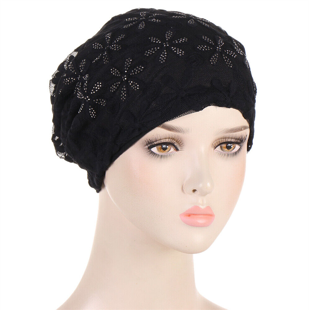 Muslim Women Turban Hijab Hat Hair Loss Bonnet Chemo Cap Head Wrap Cover Beanies - Picture 111 of 140
