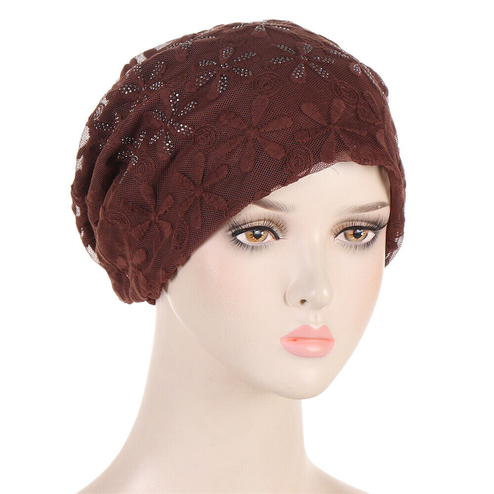 Muslim Women Turban Hijab Hat Hair Loss Bonnet Chemo Cap Head Wrap Cover Beanies - Picture 112 of 140