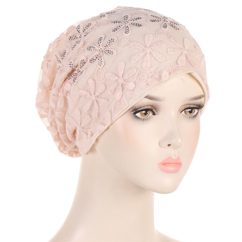 Muslim Women Turban Hijab Hat Hair Loss Bonnet Chemo Cap Head Wrap Cover Beanies - Picture 113 of 140