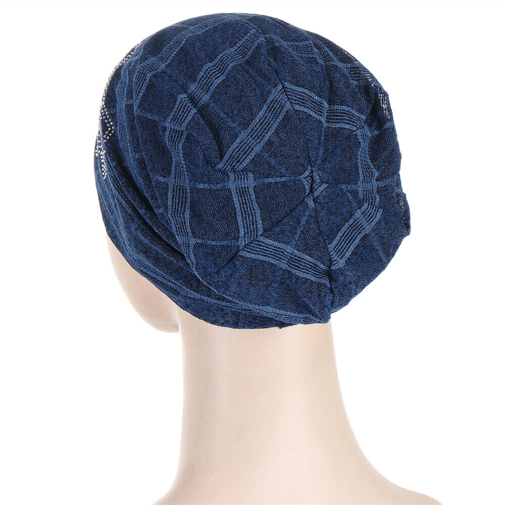 Muslim Women Turban Hijab Hat Hair Loss Bonnet Chemo Cap Head Wrap Cover Beanies - Picture 116 of 140
