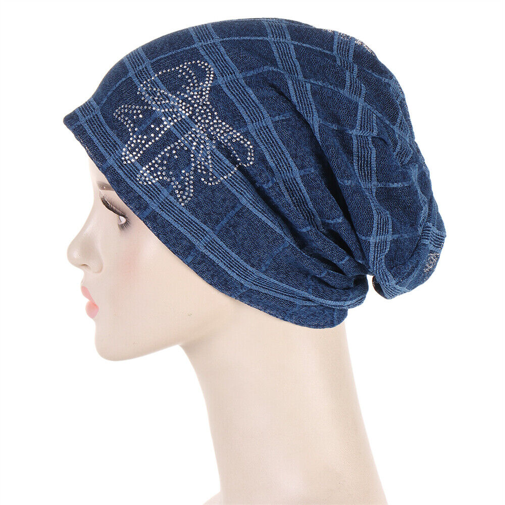 Muslim Women Turban Hijab Hat Hair Loss Bonnet Chemo Cap Head Wrap Cover Beanies - Picture 118 of 140