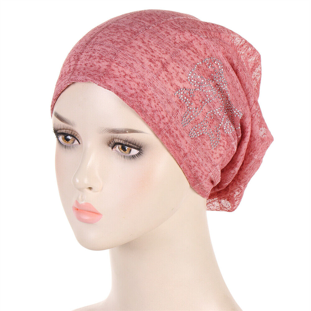 Muslim Women Turban Hijab Hat Hair Loss Bonnet Chemo Cap Head Wrap Cover Beanies - Picture 122 of 140