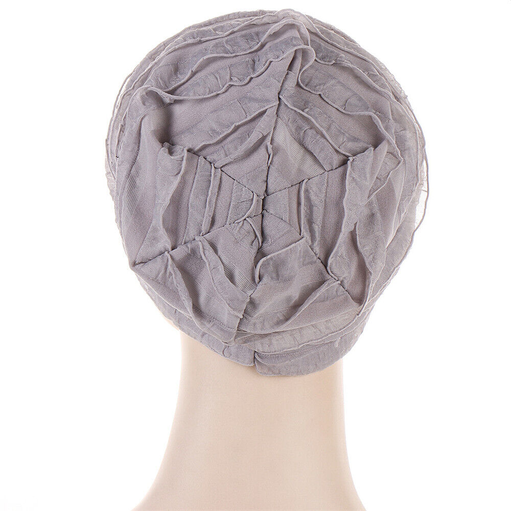Muslim Women Turban Hijab Hat Hair Loss Bonnet Chemo Cap Head Wrap Cover Beanies - Picture 134 of 140