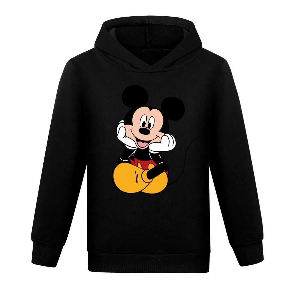 Kids Boys Girls Mickey Mouse Hoodie Sweatshirt Casual Hooded Jumper Pullover - Picture 26 of 32