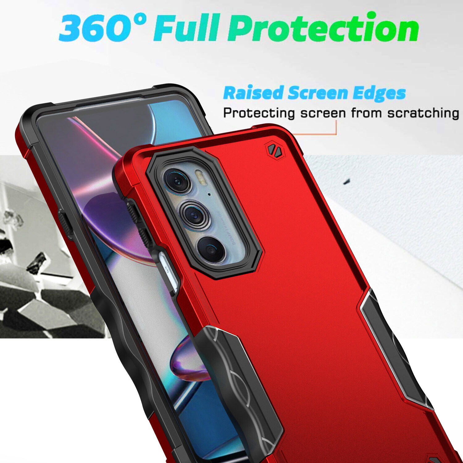 Shockproof Case Cover Armor Slim For Motorola G51 G22 G200 Edge G Stylus