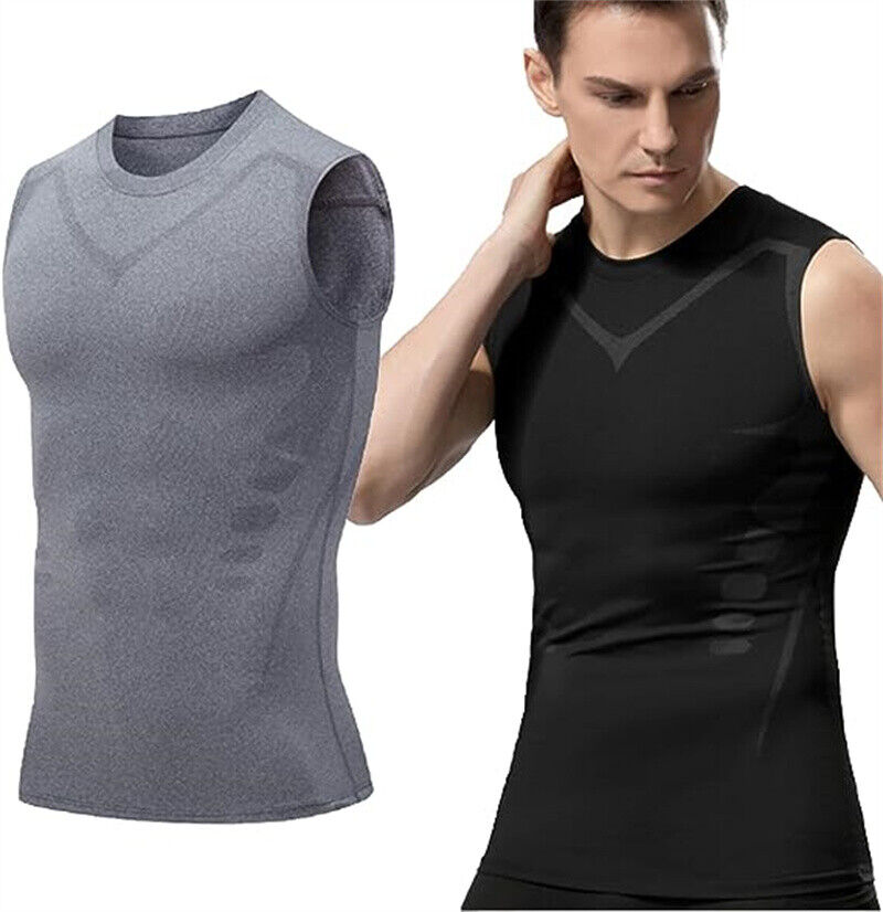 Men's Body Shaper Quick Drying Sports Slim Sport Tops Compression Shaping Shirt