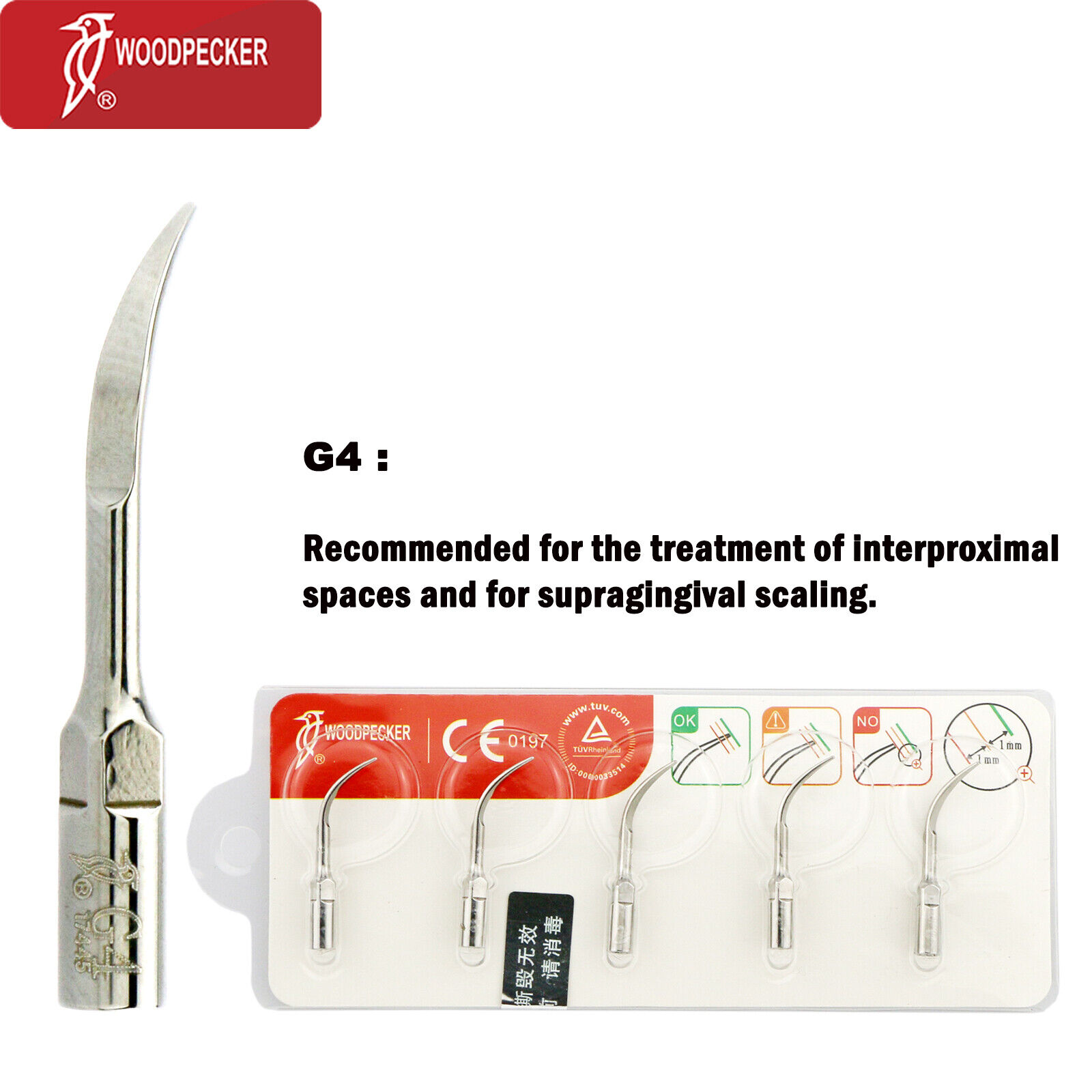 Escalador ultrasónico dental pájaro carpintero pieza de mano LED puntas desmontables para EMS HW-5L - Imagen 37 de 48