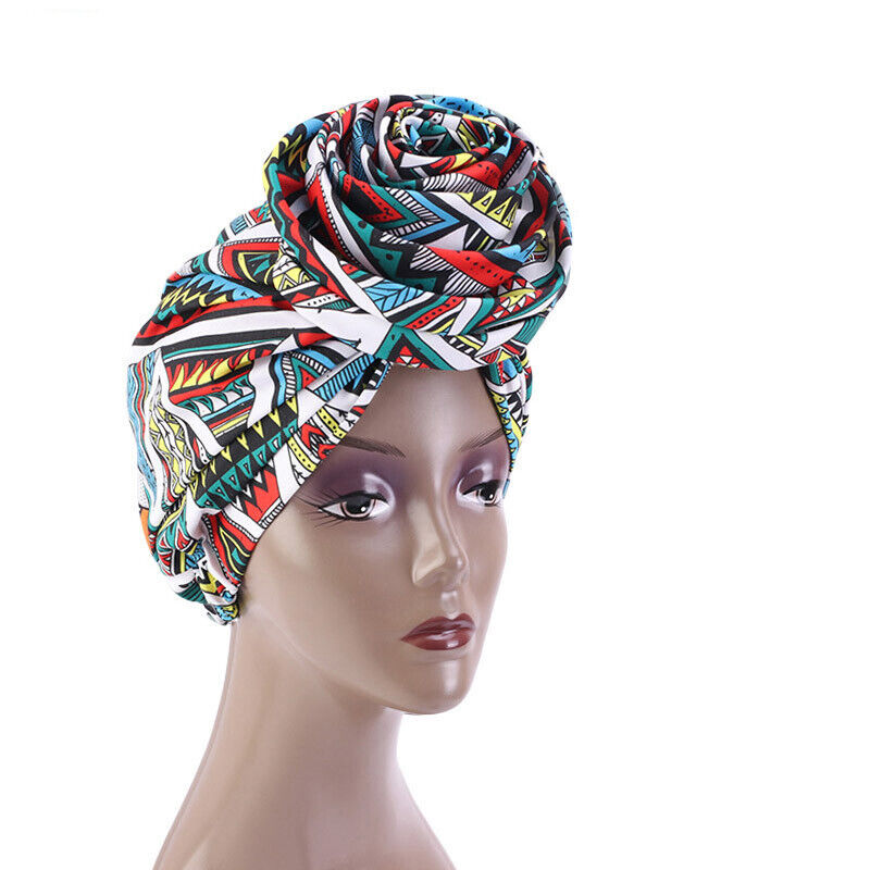 Muslim Women Flower Turban Hijab Hat Chemo Cap Hair Loss Beanie Wrap Headwear - Picture 21 of 35