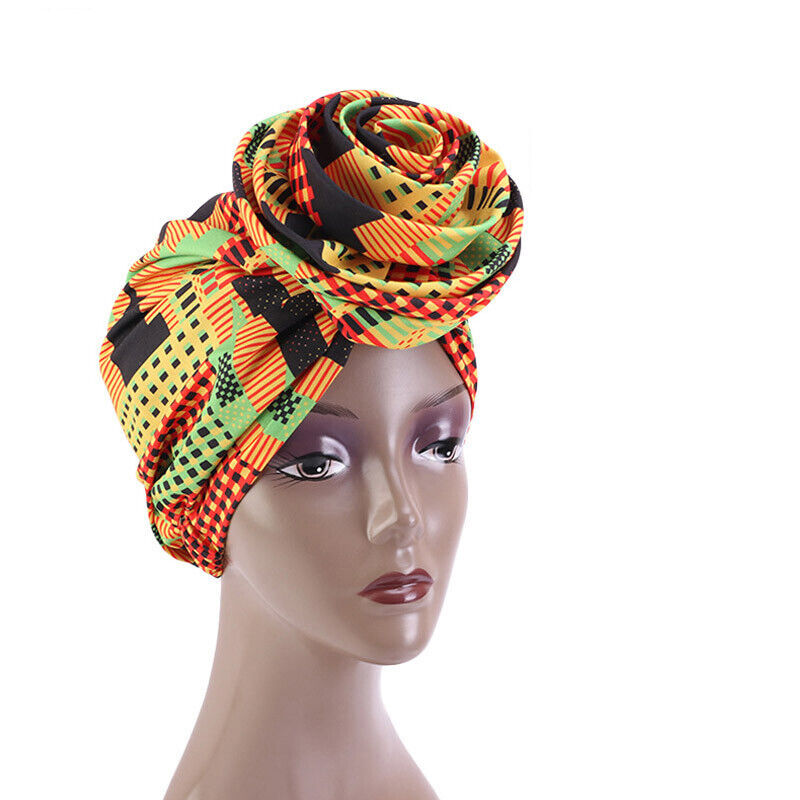 Muslim Women Flower Turban Hijab Hat Chemo Cap Hair Loss Beanie Wrap Headwear - Picture 26 of 35