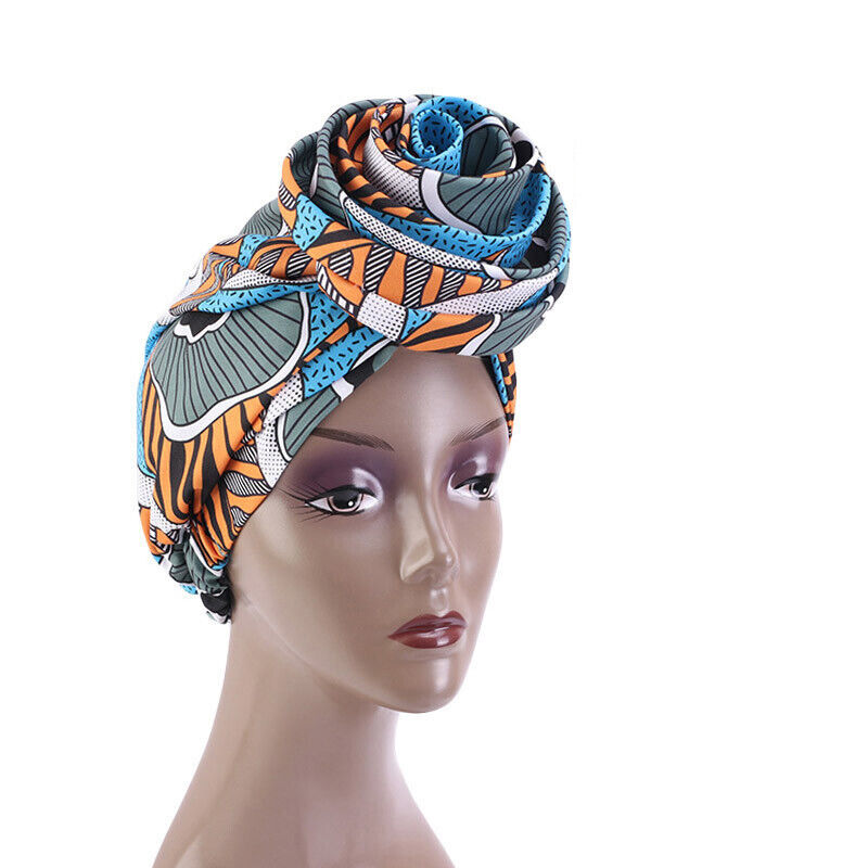 Muslim Women Flower Turban Hijab Hat Chemo Cap Hair Loss Beanie Wrap Headwear - Picture 27 of 35