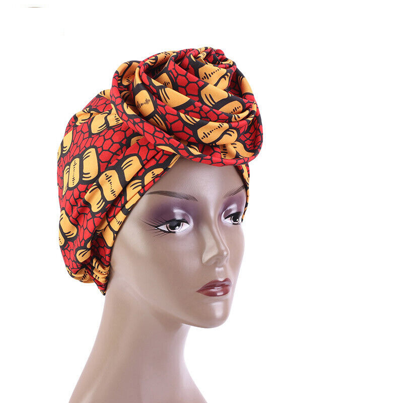 Muslim Women Flower Turban Hijab Hat Chemo Cap Hair Loss Beanie Wrap Headwear - Picture 29 of 35