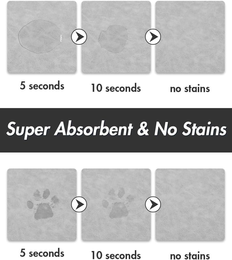 Estera absorbente de alimentos para mascotas estera de alimentos para perros antimanchas estera de secado rápido para perros para comida y W - Imagen 47 de 66