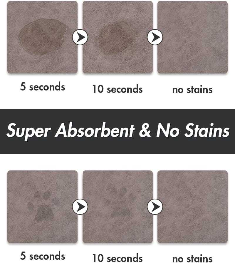 Estera absorbente de alimentos para mascotas estera de alimentos para perros antimanchas estera de secado rápido para perros para comida y W - Imagen 61 de 66
