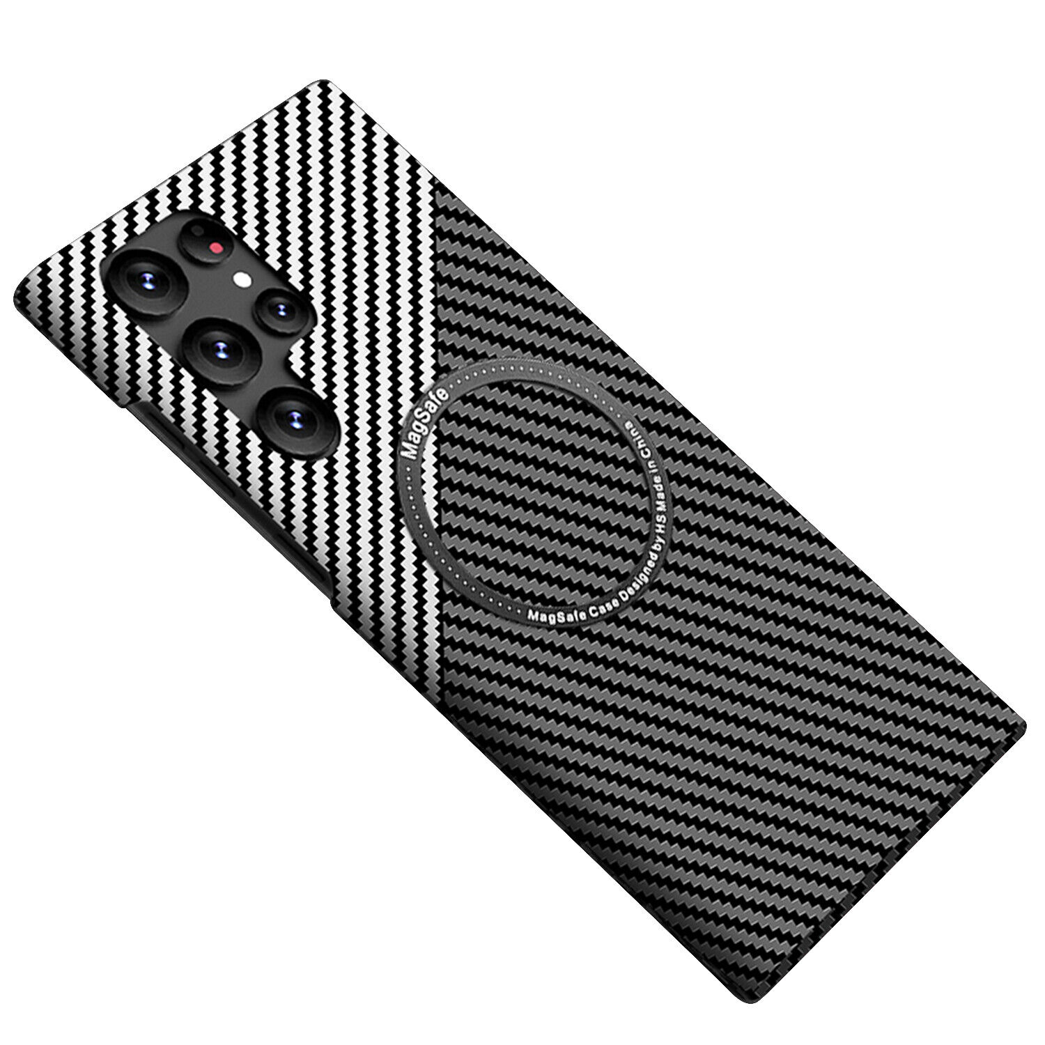 MagSafe Ultra Thin Carbon Fiber Pattern Case For Samsung Galaxy S23 S24 S22 S21