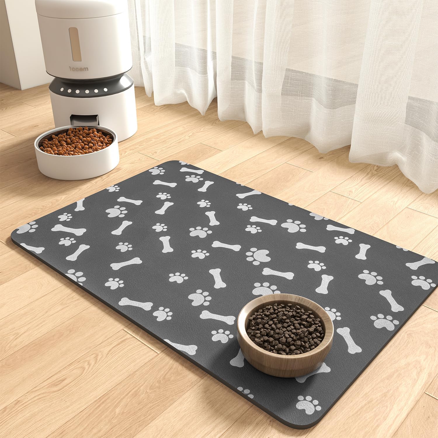 Absorbent Dog Food Mat Dog Mat for Food and Water No Stains Quic Pet Feeding Mat eBay
