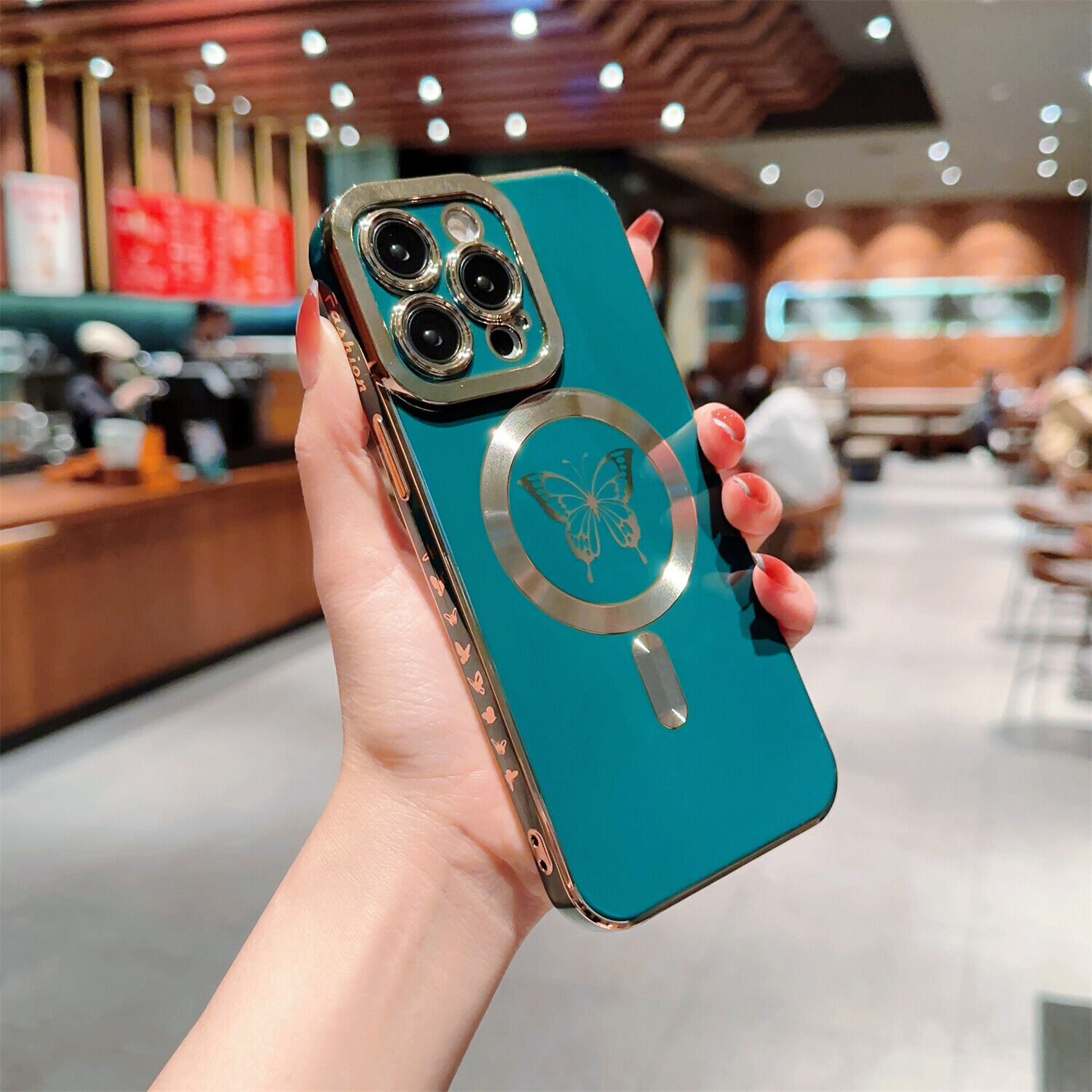 Mag Safe Magnetic Plating Bumper Case For iPhone 15 Pro Max 13 14 12 WOMEN Girls - Picture 26 of 30