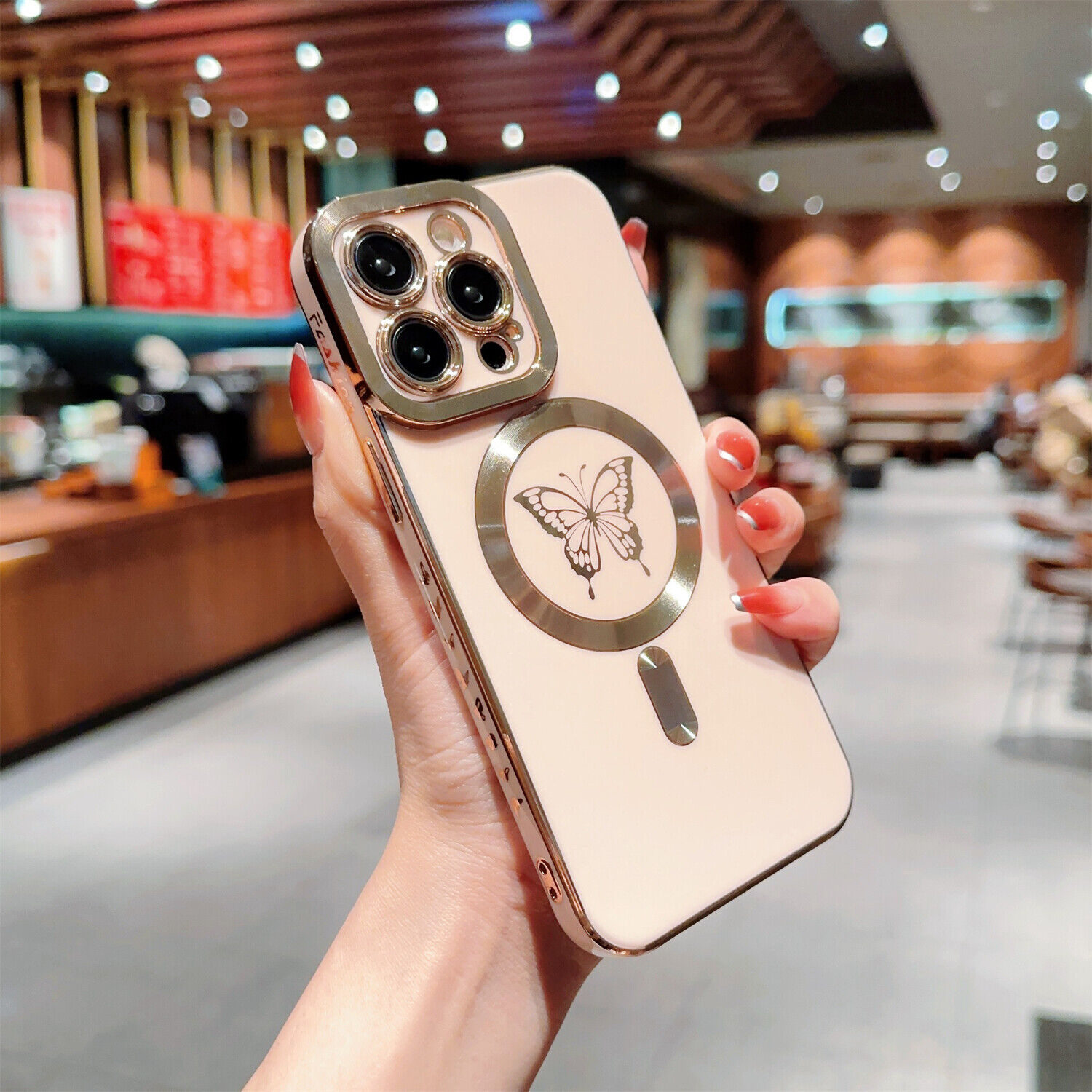 Mag Safe Magnetic Plating Bumper Case For iPhone 15 Pro Max 13 14 12 WOMEN Girls - Picture 30 of 30