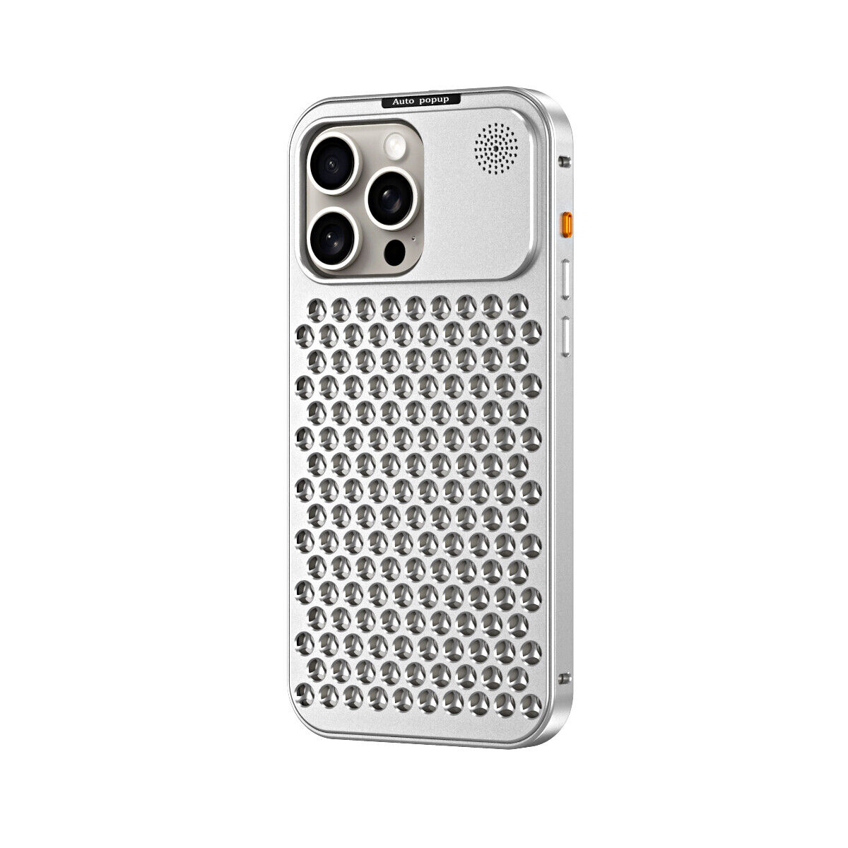 Custodia in lega metallica aromaterapia dissipazione calore per iPhone 14 15 Pro Max 13 12Pro - Foto 27 di 30