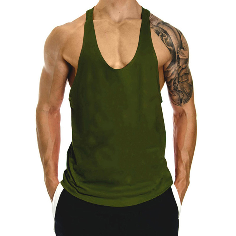 Men Vest Sleeveless Bodybuilding Fitness Muscle Workouk T-shirt Gym Tank Top