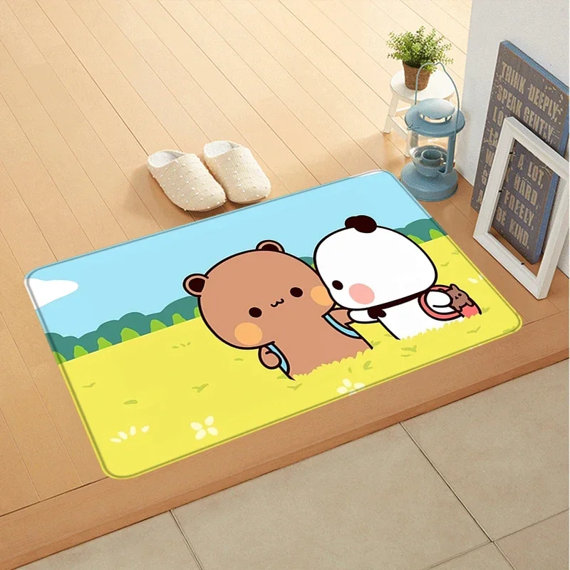 Door Foot Bath Mat For Hallway Dudu And Bubu Entrance Doormat Cute Rug Carpets R