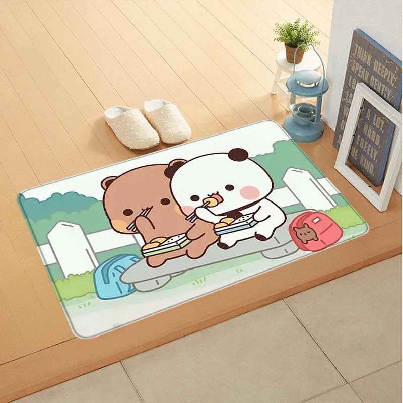 Door Foot Bath Mat For Hallway Dudu And Bubu Entrance Doormat Cute Rug Carpets R