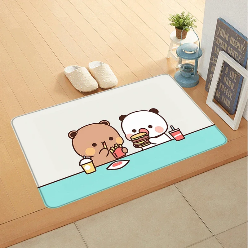 Door Foot Bath Mat For Hallway Dudu And Bubu Entrance Doormat Cute Rug Carpets R