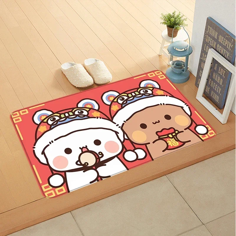 Door Foot Bath Mat For Hallway Dudu And Bubu Entrance Doormat Cute Rug Carpets R