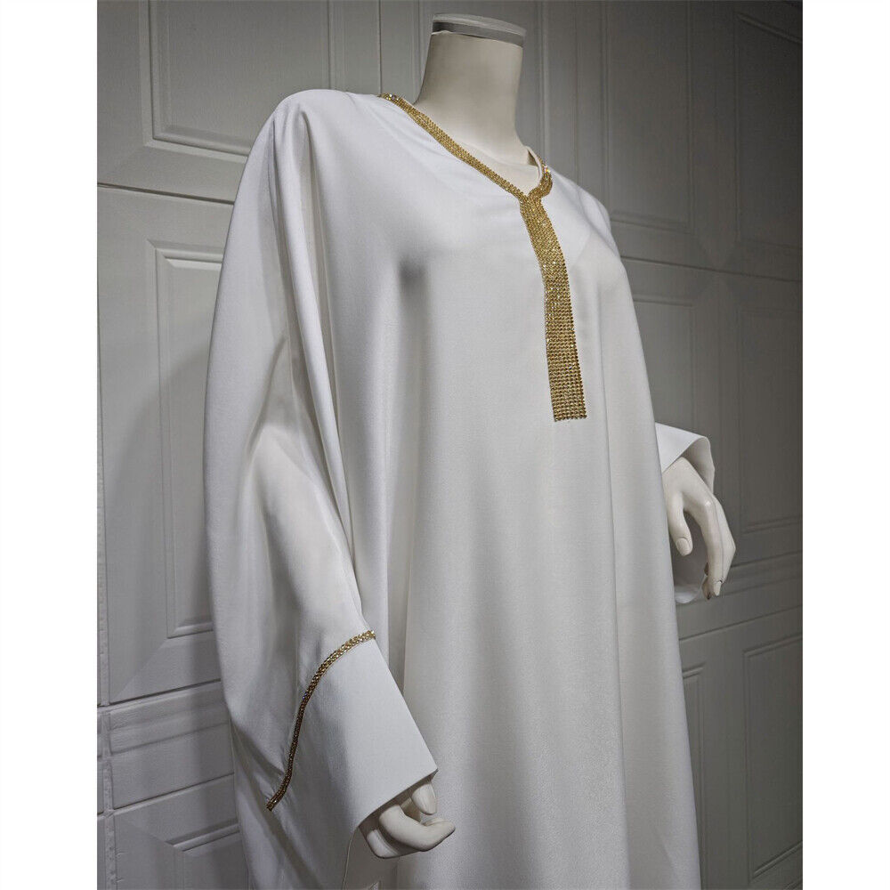 Maxi Vestido Dubai Abaya Musulmán Mujeres Caftán Suelto Caftán Islámico Turquía Cóctel - Imagen 29 de 56