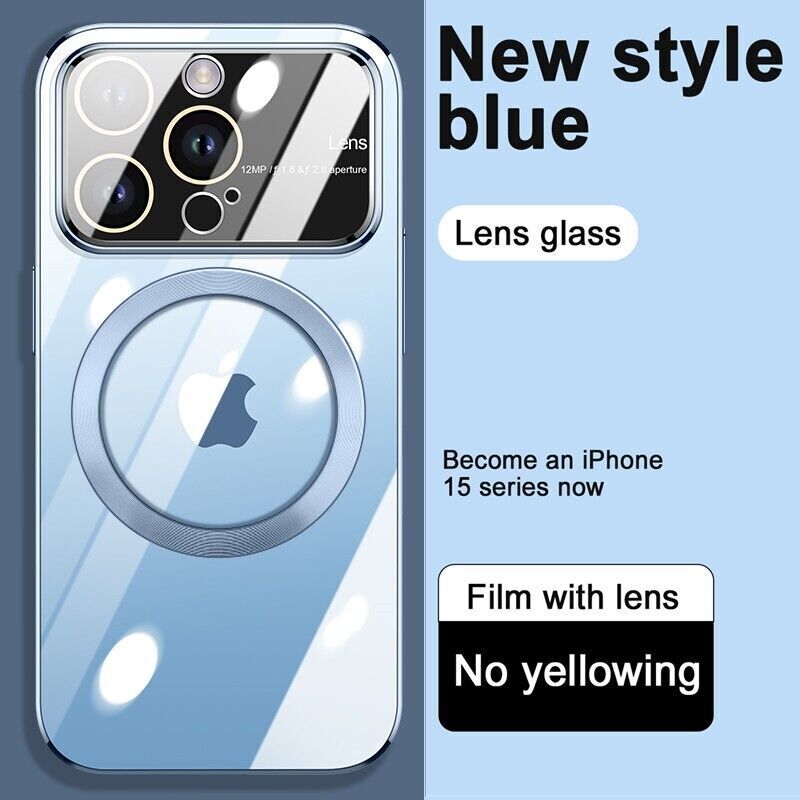 Shockproof Mag Safe Magnetic Lens Protector Case For iPhone 13 Pro Max 14 15