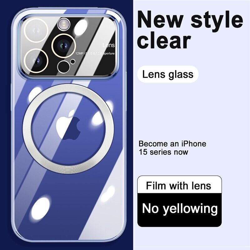 Shockproof Mag Safe Magnetic Lens Protector Case For iPhone 13 Pro Max 14 15