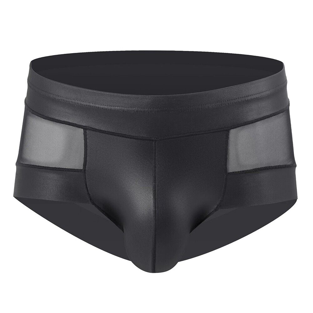 Men Sexy Shorts Underwear See-through Mesh Boxer U Convex Pouch Trunks Briefs - Picture 18 of 34