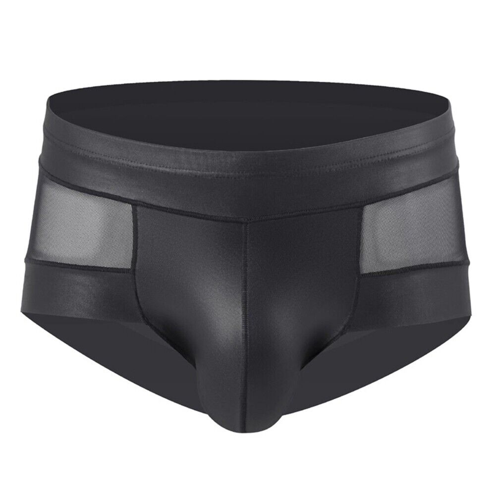 Men Sexy Shorts Underwear See-through Mesh Boxer U Convex Pouch Trunks Briefs - Picture 21 of 34