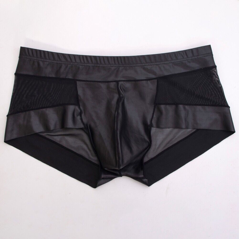 Men Sexy Shorts Underwear See-through Mesh Boxer U Convex Pouch Trunks Briefs - Picture 22 of 34